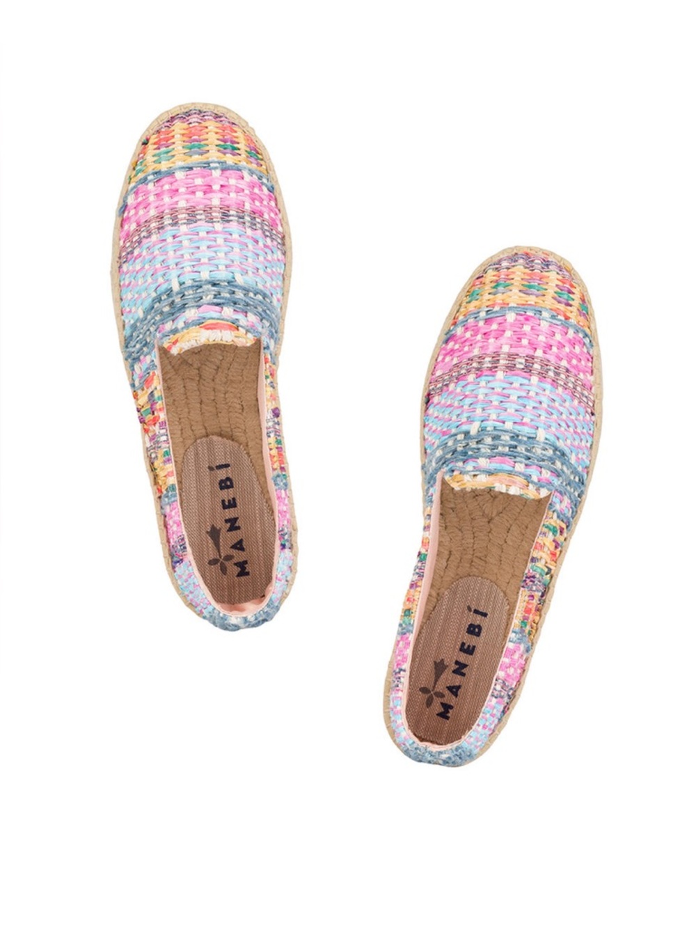 Manebi Espadrilles Raffia Jute Mix Double Sole Espadrilles ACAPULCO multicolor